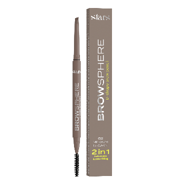 Олівець для брів Stars from the stars BROWSPHERE відтінок 02 Medium brown, 0.14 г фото 4