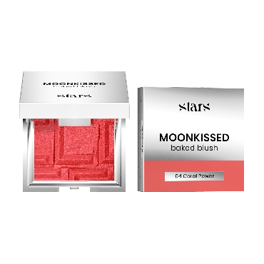 Рум'яна для обличчя запечені Stars from the stars MOONKISSED відтінок 04 coral power, 5.5 г фото 3