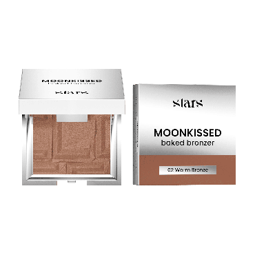 Бронзер для лица запечённый Stars from the stars MOONKISSED оттенок 02 Warm Bronze, 5.5 г фото 4