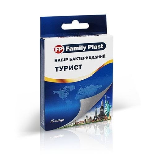Пластырь бактерицидный Family Plast "Турист" №15