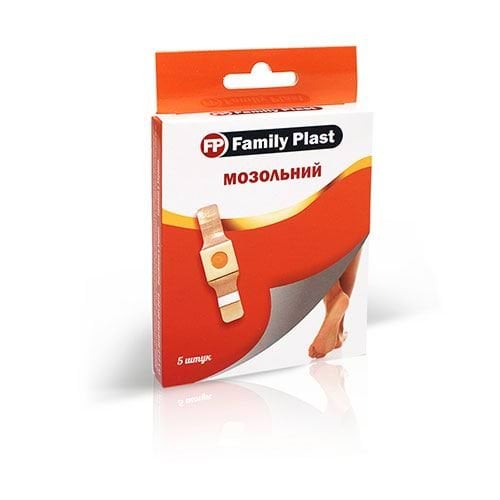 Пластырь медицинский мозольный Family Plast №5