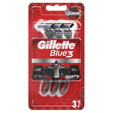 Одноразовые Станки для бритья Gillette Blue Nitro 3 лезвия 3 шт