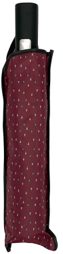 Зонт женский SKY полуавтомат бордового цвета с геометрическим принтом 1 шт