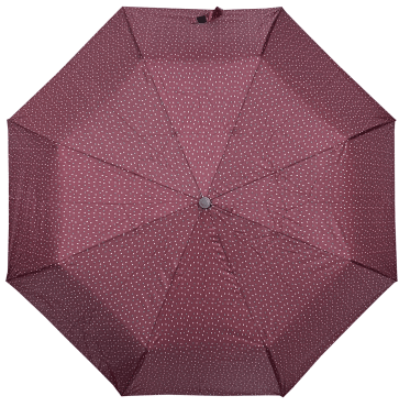 Зонт женский SKY полуавтомат бордового цвета с геометрическим принтом 1 шт фото 1