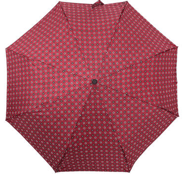 Зонт женский SKY автомат в темно-красном цвете с цветочным принтом 1 шт.