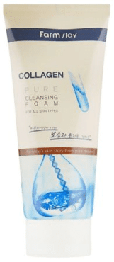 Пенка для умывания FarmStay очищающая с коллагеном Collagen Pure Cleansing Foam, 180 мл