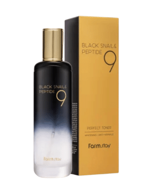 Тонер для лица FarmStay омолаживающий Black Snail&Peptide 9 Perfect Toner, 120 мл
