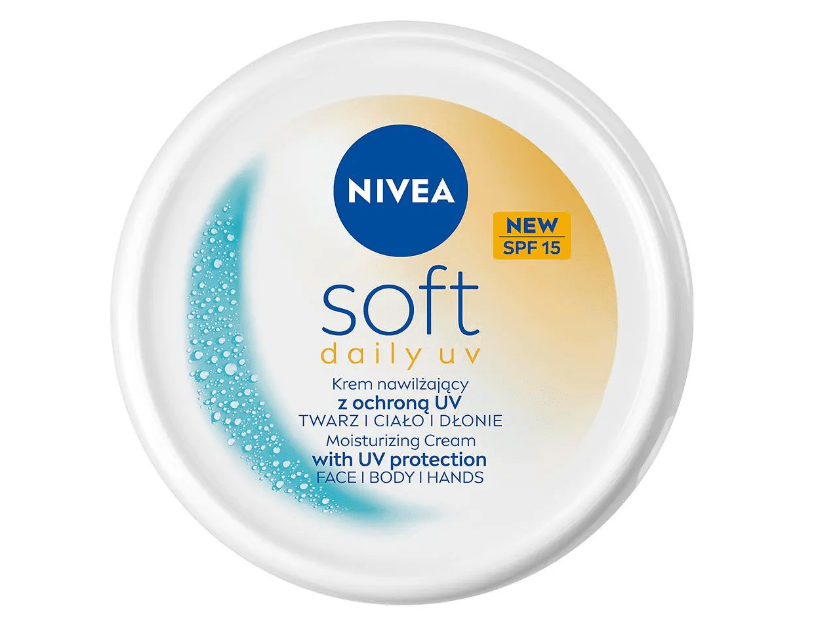 Зволожуючий щоденний крем NIVEA Soft для обличчя, рук та тіла з SPF 15, 100 мл