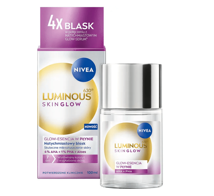 Рідкий пілінг-ексфоліант NIVEA Luminous630® SKIN GLOW, 100 мл