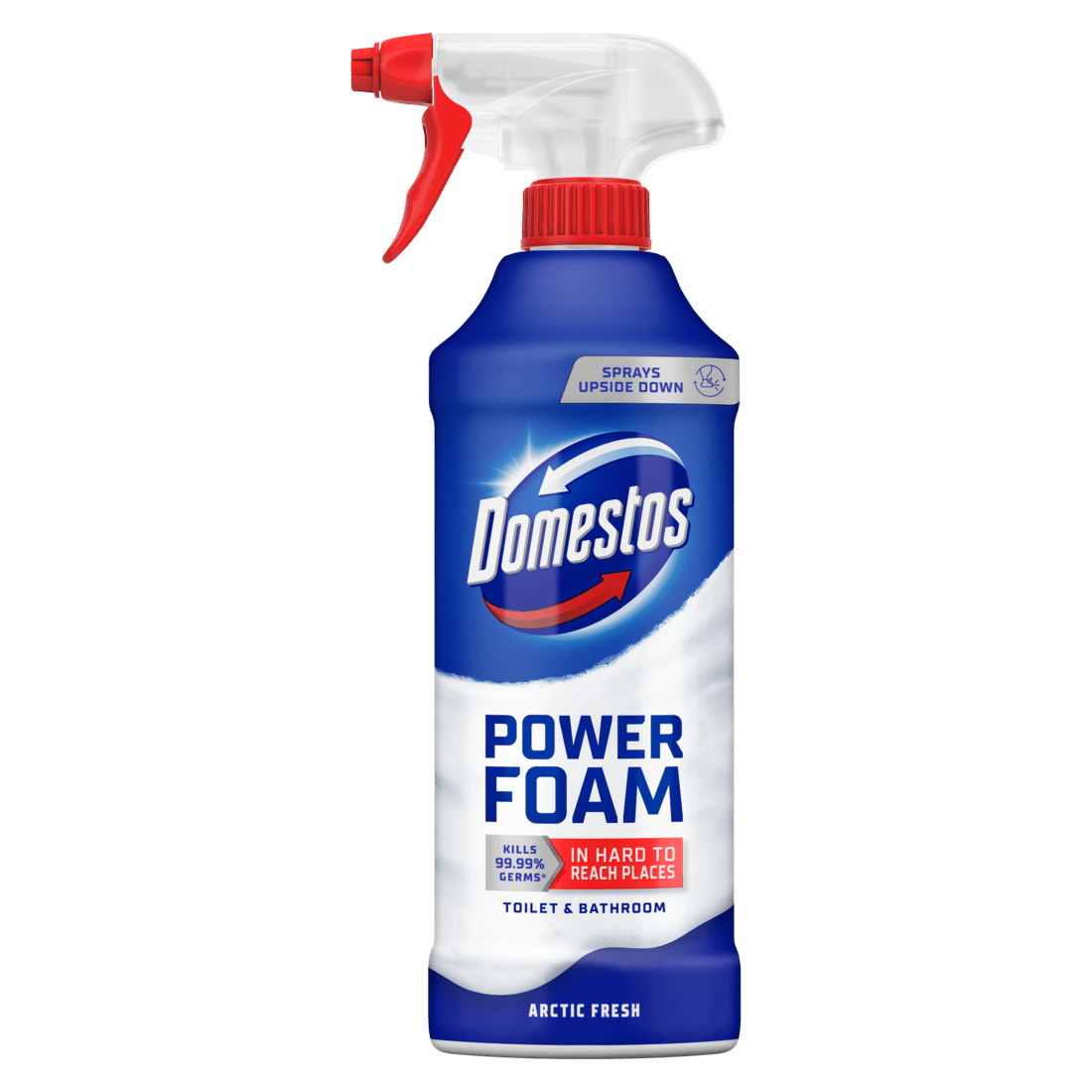 Спрей-пена для чистки унитаза и ванной Domestos Арктическая свежесть, 435 мл