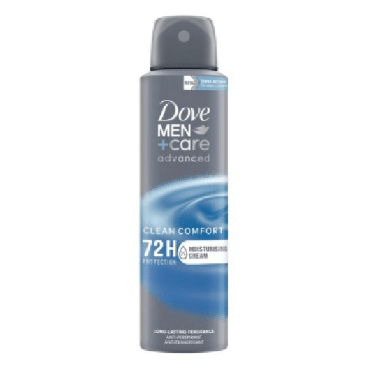 Dove men дезодорант спрей Комфорт чистоти 72 години, 150мл