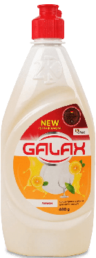 Концентрированная жидкость для мытья посуды GALAX лимон 480 г