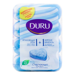 Крем-мыло Duru Soft Sensations Морские минералы, 4*80 г