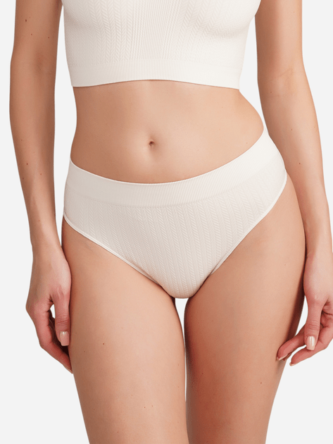 Трусики жіночі Giulia BRASILIAN BRIEFS BRAID, р. S/M, vanila