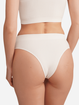 Трусики жіночі Giulia BRASILIAN BRIEFS BRAID, р. S/M, vanila фото 1