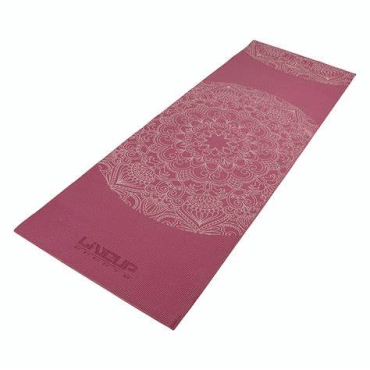 LiveUp Килимок для фітнесу та йоги PRINTED YOGA MAT PVC червоний 173х61х0.6см