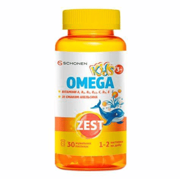 Zest Кідз Омега, жувальні пастилки № 30