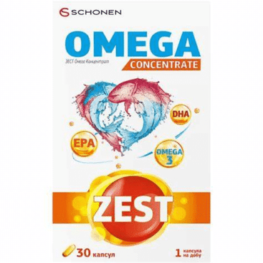 Zest Омега Концентрат, капсули №30