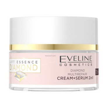 Крем-сыворотка для лица Eveline DIAMOND Lift Essence уплотнение и восстановление  70+, 50 мл