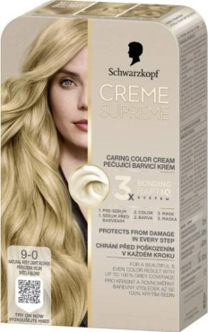 Краска для волос Creme Supreme натуральный экстра-светлый блонд 9-0