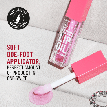 Олія для губ RIMMEL Oh My Gloss Lip Oil відтінок 001 Pink Flush 4.5 мл фото 2
