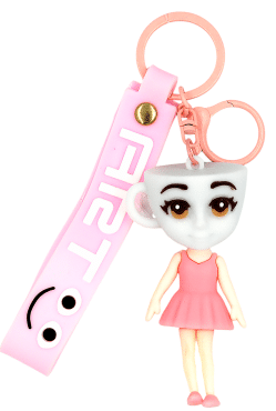 Брелок SKY с забавной фигуркой и силиконовым ремешком 1 шт.