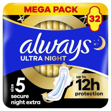 Гигиенические прокладки Always Ultra Secure Night Extra (Размер 5) 32 шт