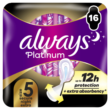 Гигиенические прокладки Always Platinum Secure Night Extra (Размер 5) 16 шт