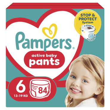 Подгузники-трусики Pampers Active Baby Pants Размер 6 (13-19 кг) 84 шт