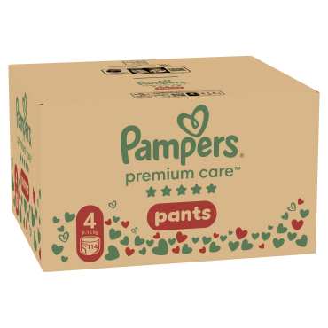 Подгузники-трусики Pampers Premium Care Pants Размер 4 (9-15 кг) 114 шт фото 1