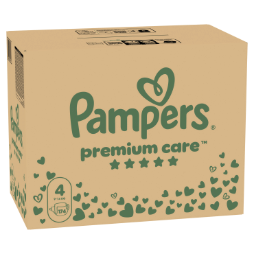 Підгузки Pampers Premium Care Розмір 4 (9-14 кг), 174 шт фото 1
