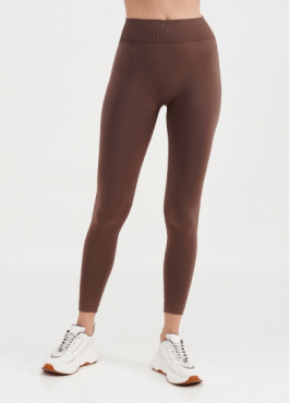 Леггинсы Giulia с моделирующим швом LEGGINGS SHAPE, размер S/M, deep taupe