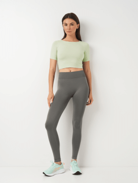 Леггинсы с моделирующим швом Giulia LEGGINGS SHAPE, размер S/M, цвет серый фото 2
