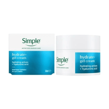 Крем-гель для лица Simple Active Skin Barrier Care увлажнение до 100 часов с гиалуроновой кислотой , 50 мл фото 1