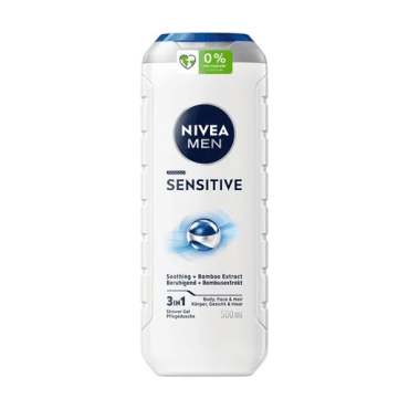 Nivea гель для душу чоловічий 3в1 Sensitive, 500 мл