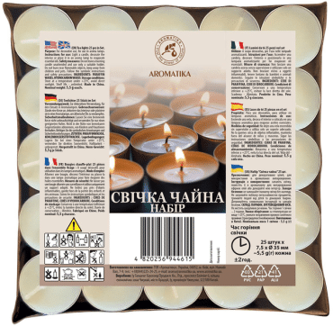 Набір Свічка чайна Ароматика, 25шт