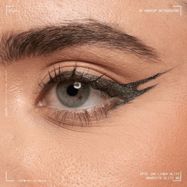 Підводка-фломастер для очей NYX Professional Makeup Epic Ink Glitz водостійка тон 06 Graphite, 1 мл фото 2