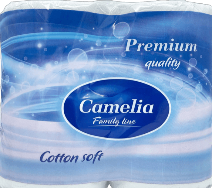 Туалетний папір Camelia Premium 3 шари, 4 рулони