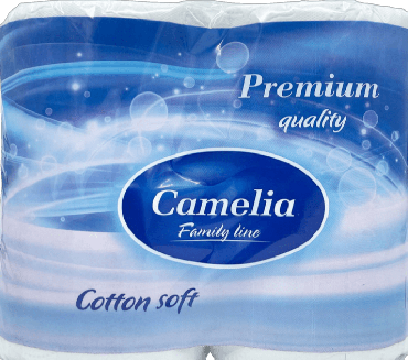 Туалетная бумага Camelia Premium 3 слоя, 4 рулона