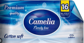 Туалетний папір Camelia Premium 3 шари, 16 рулонів