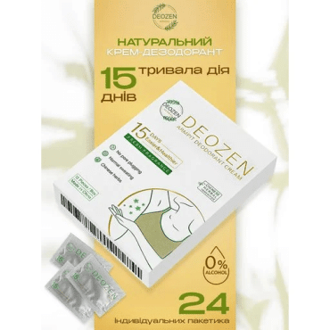 Дезодорант-крем DEOZEN для подмышек, 24 саше*0.4 г фото 2