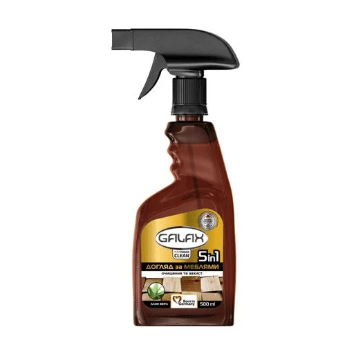 Засіб для догляду за меблями Galax das PowerClean 5 в 1 універсальний з алое вера 500 мл