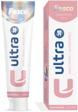 Зубна паста від карієсу Fesco Ultra Anti-cavity, 100мл фото 1