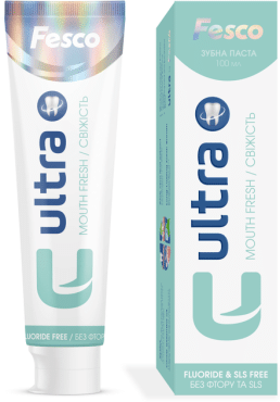 Зубна паста освіжаюча Fesco Ultra Mouth Fresh, 100мл фото 1