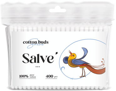 Ватные палочки Salve, 400 шт