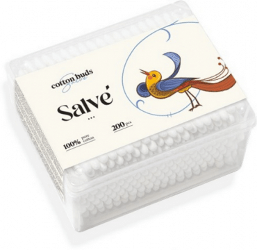 Ватные палочки прямоугольные Salve, 200 шт