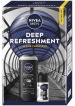 Набор Nivea Men Deep Refreshment (гель для душа 3 в 1, 250 мл + антиперспирант шариковый, 50 мл), 1 шт