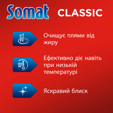 Таблетки для посудомийної машини Somat Класік, 50 шт фото 1