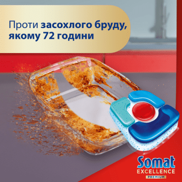 Капсули для посудомийної машини Somat Екселенс 5-в-1, 54 шт Duo фото 3