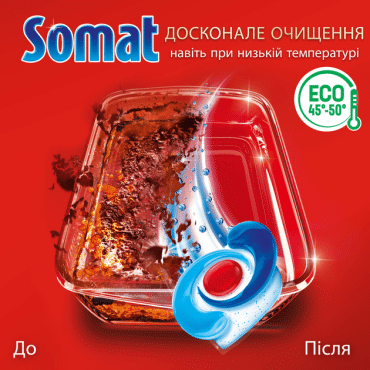 Таблетки для посудомийної машини Somat Екселенс, 60 шт Duo фото 3